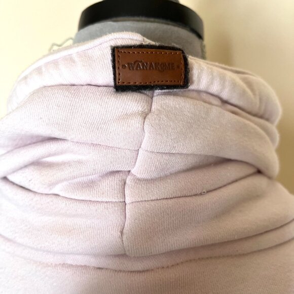 Wanakome Sweatshirt Size XS Pink Wide Collar High Neck Jacket Zip Up Warm Winter - Picture 11 of 15